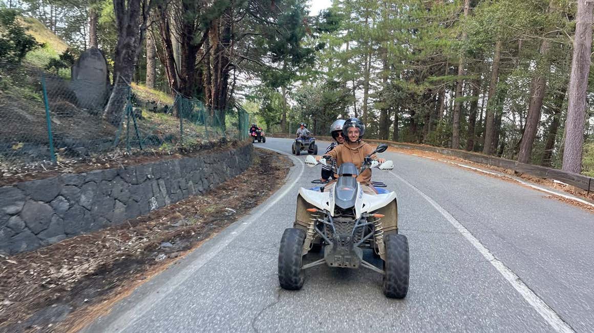 Freedome's team on a quad