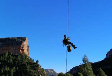 Barranco seco del Tesoro en Chulilla en la provincia de Valencia