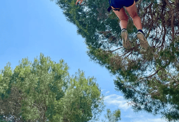 Tyrolean traverse in the province of Alicante