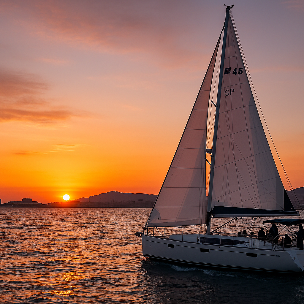 Excursión en velero por la costa de Barcelona con aperitivo al ...