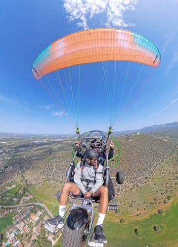 Vuelo en paramotor biplaza en Montilla
