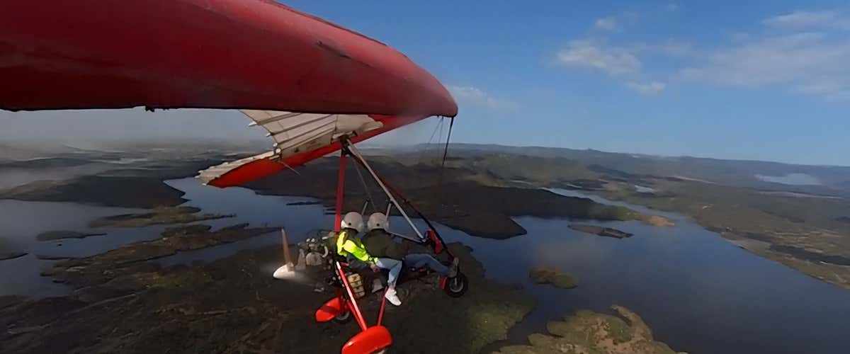 Vuelo en ala delta motorizada en Villafranca de Córdoba