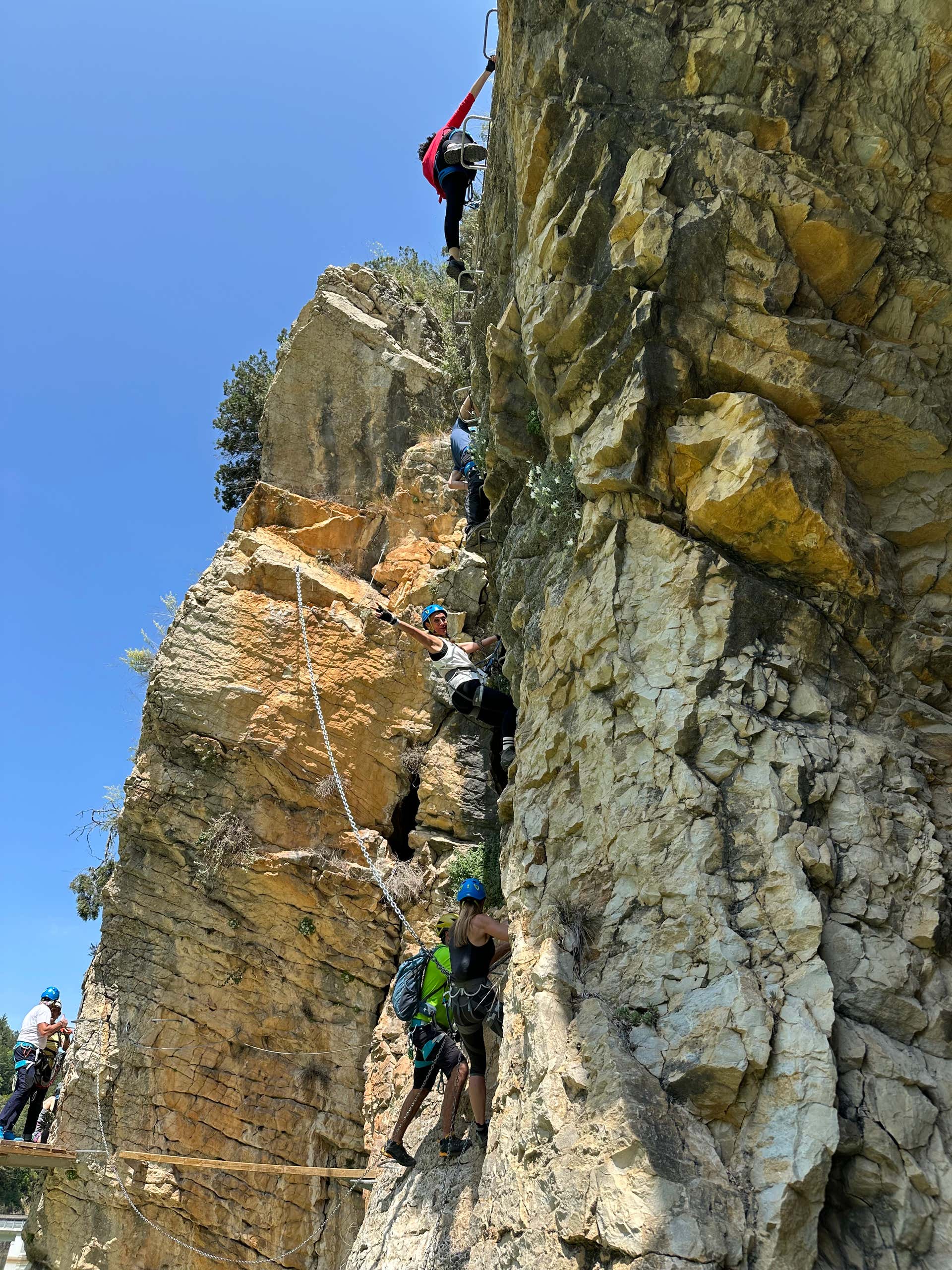 Vie ferrate Paret de les Arcades