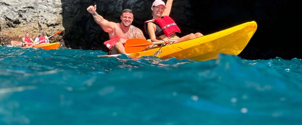 Excursión guiada en kayak con snorkel en Palm-Mar, Tenerife