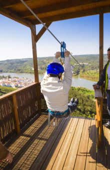 Zipline in Sanlúcar de Guadiana