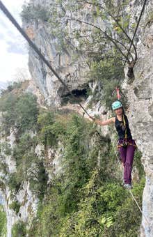 Vías ferratas en La Hermida