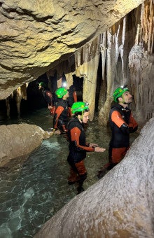 Caving in Cueva des Coloms